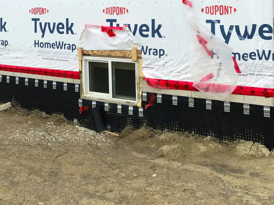 basement waterproofing with platon membrane